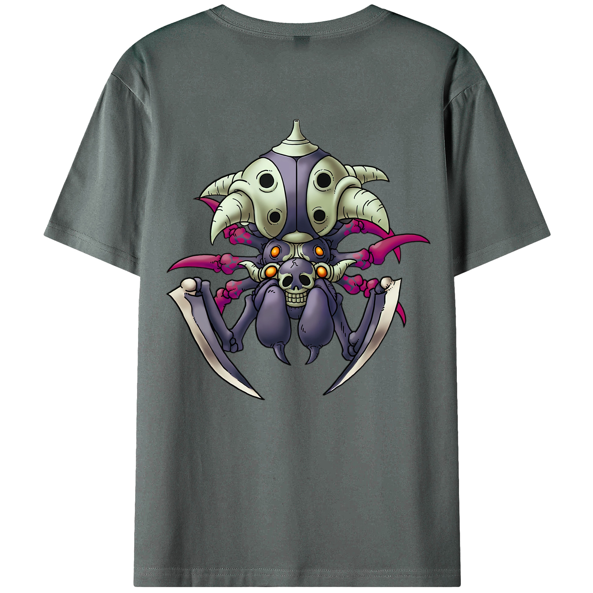 （画像用） ドラゴンクエスト Doragon Kuesuto Dragon Quest 綿100％ メンズ半袖Tシャツ（バックプリント） 通気性